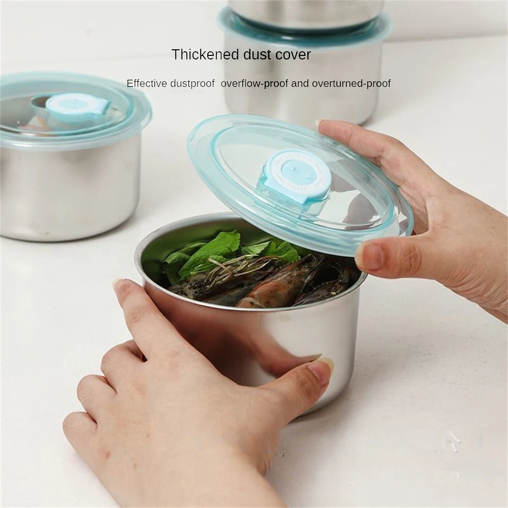 Лидер продаж круглая коробка из нержавеющей стали для сохранения свежести