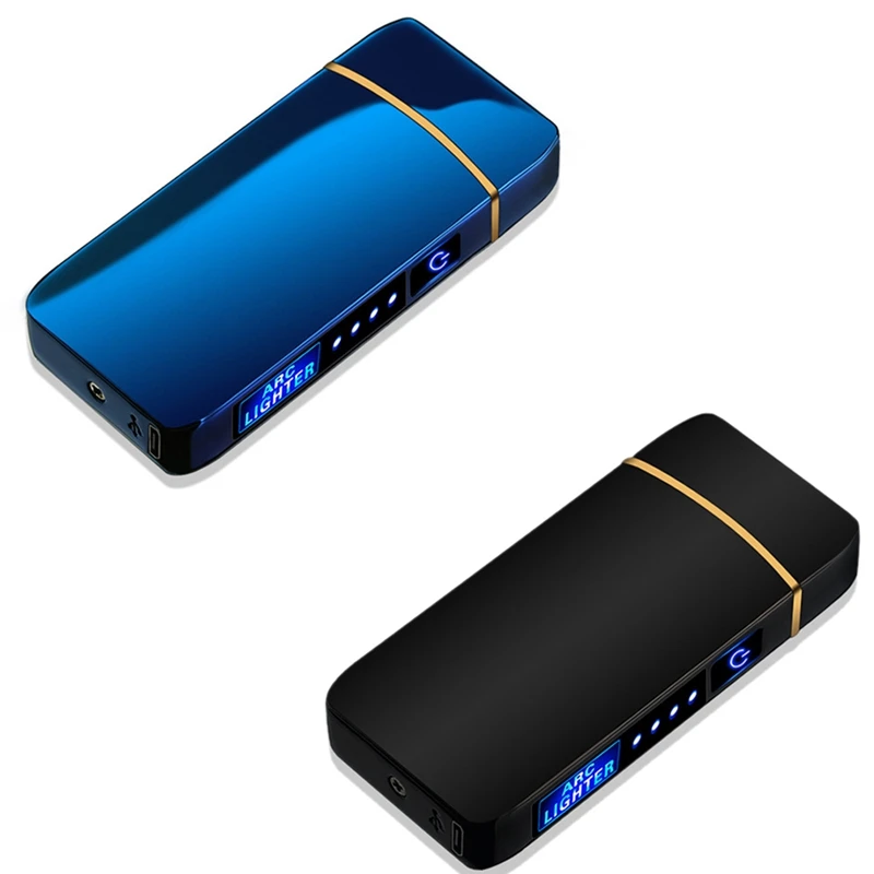 

Electric Windproof Dual Arc Plasma Rechargeable USB Lighter Smoking For Man Women Gifts