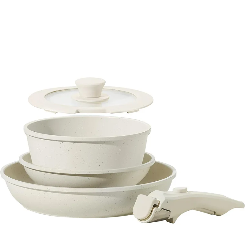 

Набор посуды из 5 предметов с съемными ручками