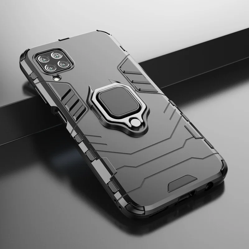 Бронированный чехол с кольцом-подставкой для Huawei P40 Lite 4G чехлы P 40 P40lite Nova 6 SE Nova6SE