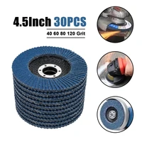 10pcs angle grinder saw blade 115mm flap disc sand paper discs 406080120grit abrasive tools accessories for angle grinder