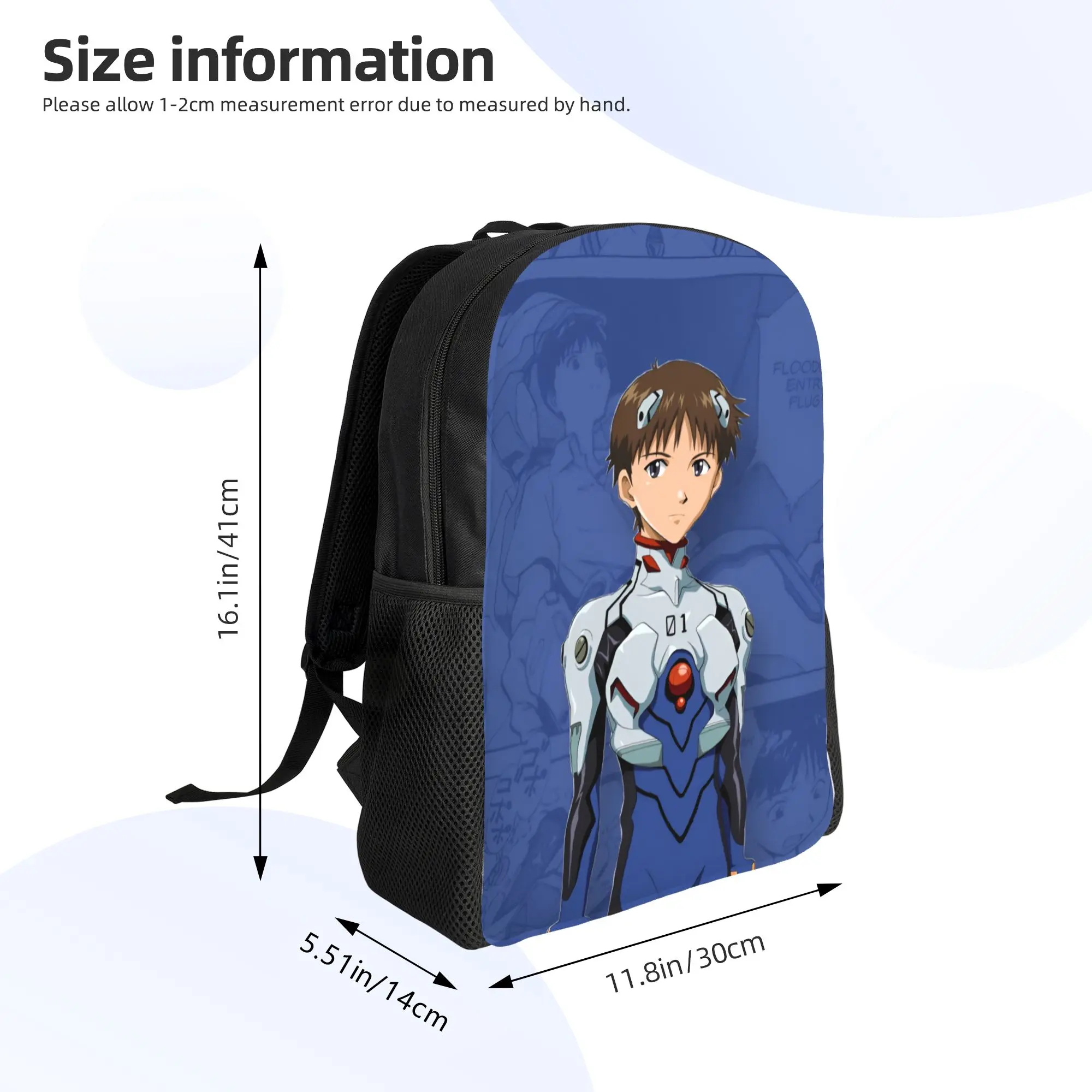 Фото Рюкзак для путешествий Custom E-Evangelions, унисекс, для школы, ноутбука, книг, в стиле хип-хоп, из ЭВА, аниме, для студентов колледжей, повседневный рюкзак №3