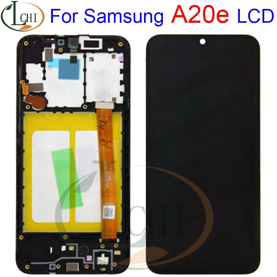 

For Samsung Galaxy A20e A202 A202F A202DS Display Touch Screen Digitizer Assembly A202 A202F/DS For SAMSUNG A20e LCD with frame