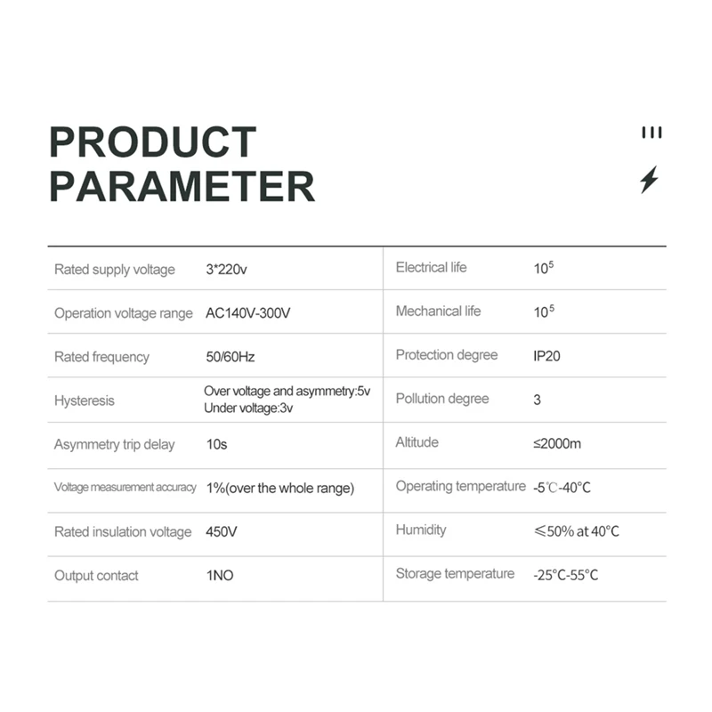 TOMZN трехфазный Регулируемый Защита от перенапряжения и пониженного напряжения