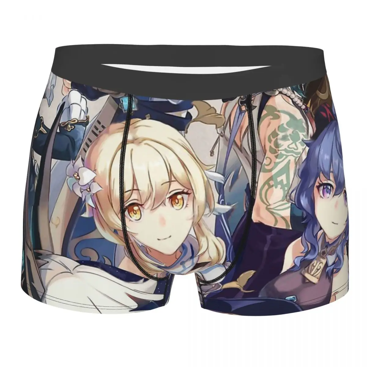 

Мужские трусы-боксеры Charaters Genshin Impact, дышащее нижнее белье, высококачественные шорты с принтом, идея подарка