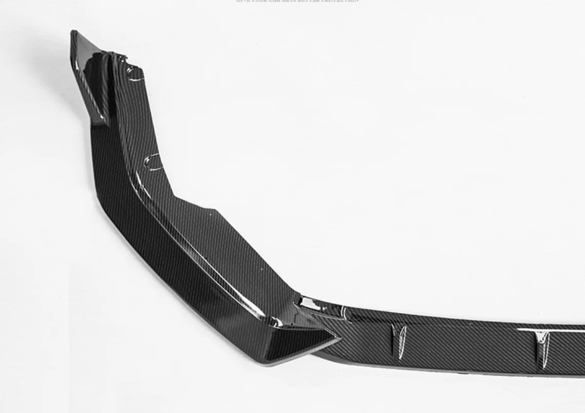 Передний бампер спойлер защитная пластина комплект для губ сплиттер карбоновая