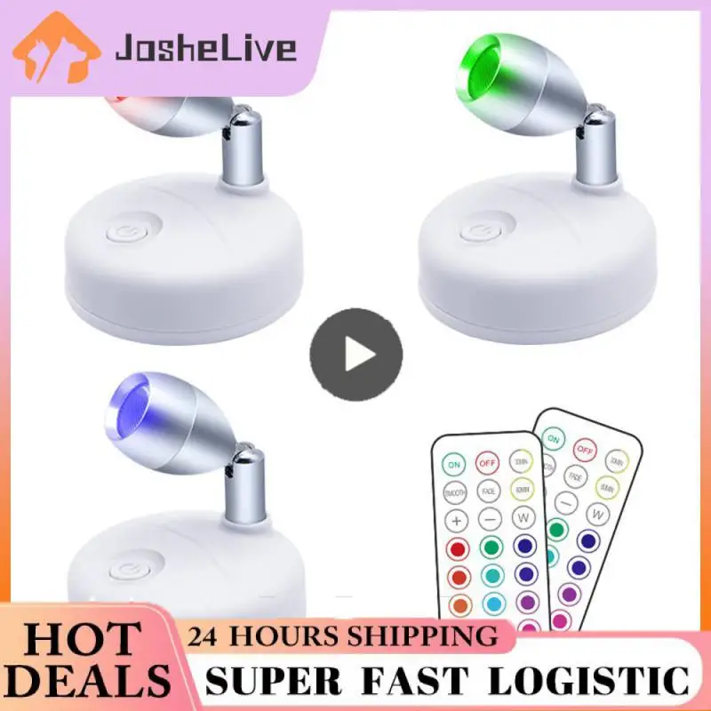

Cabinet Spotlight Ceiling Lamp Cabinet Light Wireless Remote Closet Lamp Night Light Spotlight