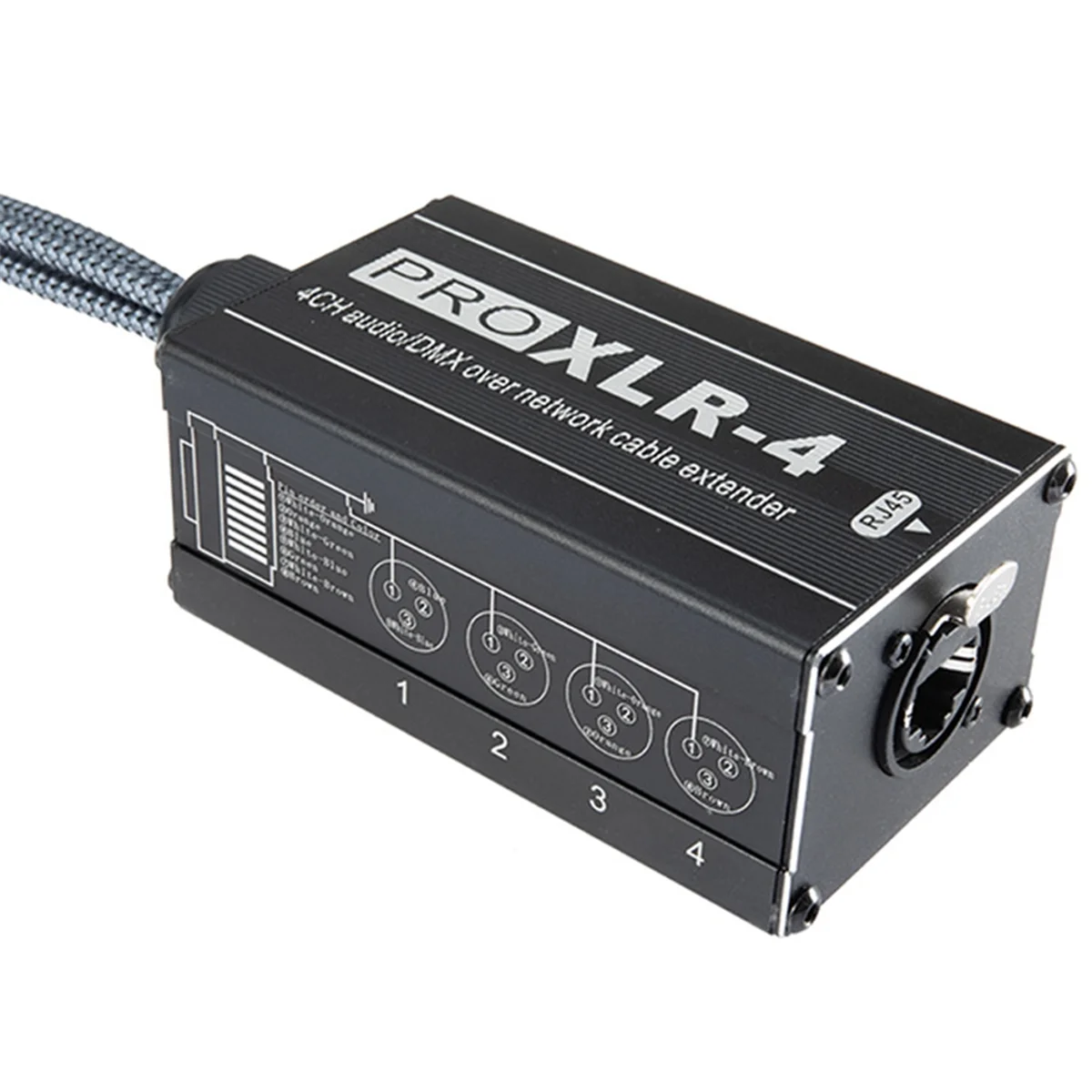 Аудиокабель с разъемом RJ45 на XLR сетевой сплиттер DMX для змеевидного кабеля