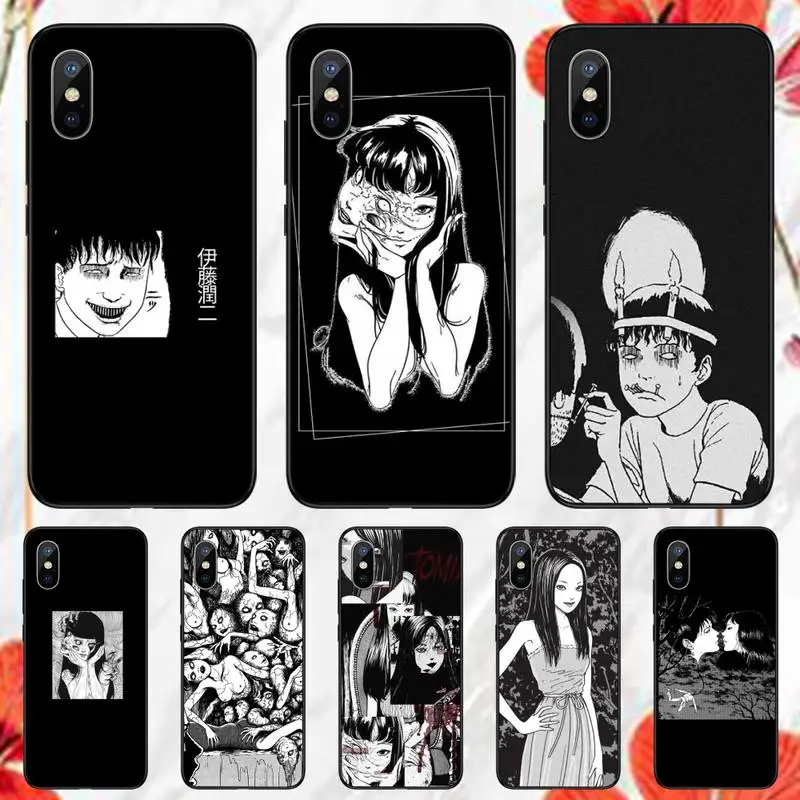

Horror junji ito Anime Phone Case for iPhone 11 12 13 pro XS MAX 8 7 6 6S Plus X 5S SE 2020 XR mini