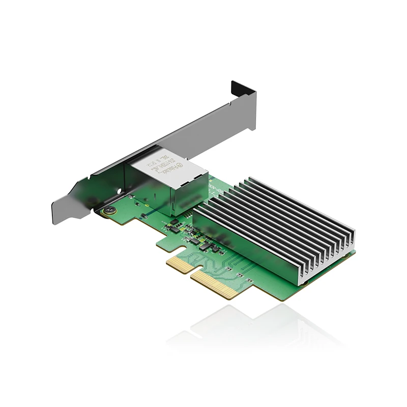 Фото Высокоскоростная сетевая карта XikeStor с одним портом 2.5G/5G/10G, поддерживает скорости 10M/100M/1000M/2.5Gbps/5Gbps/10Gbps №4