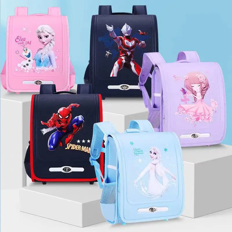 Школьные портфели Disney «Холодное сердце» для девочек и мальчиков, ортопедический вместительный рюкзак на плечо для учеников начальной школ...