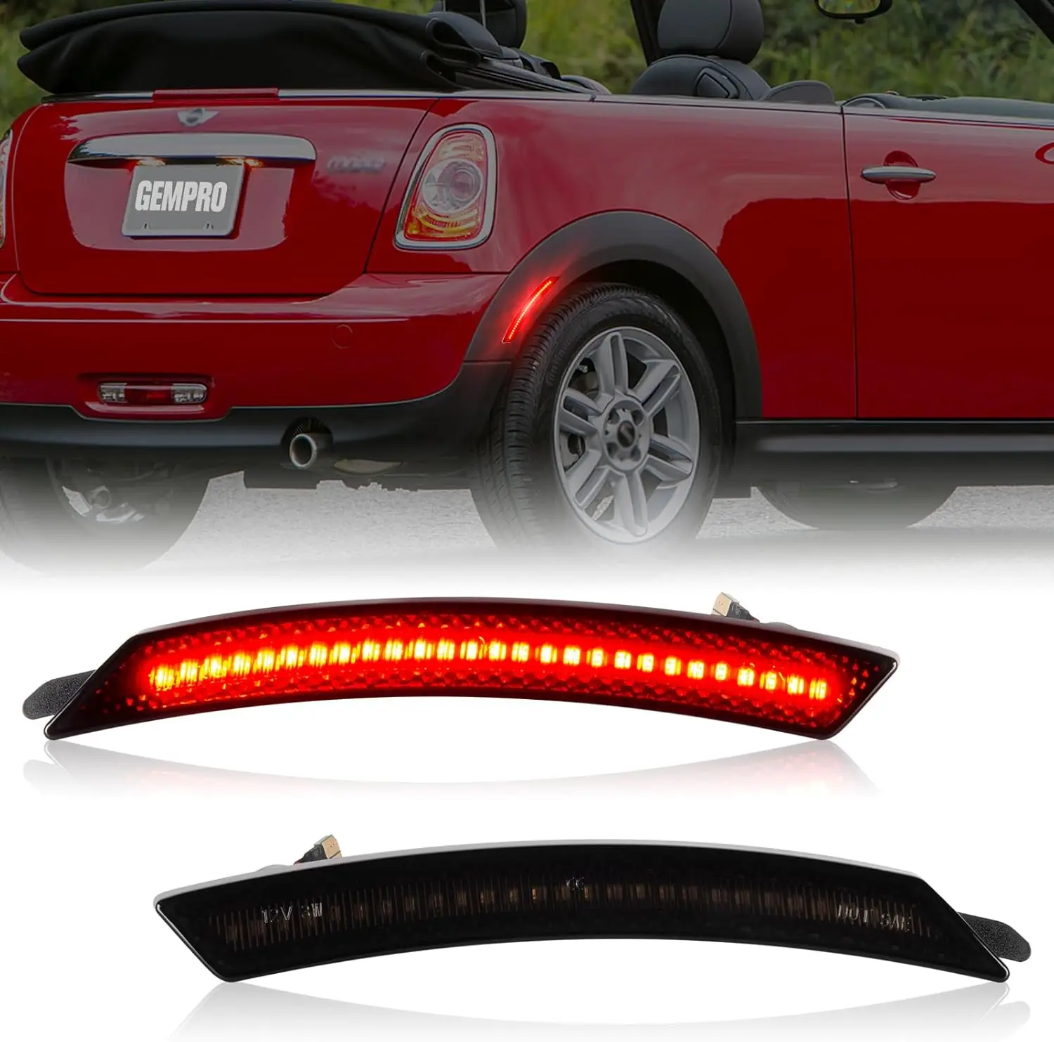 

Для Mini Cooper R55 R56 R57 R58 R59 R60 R61 дымчатые линзы светодиодные боковые габаритные фонари янтарные передние красные задние боковые фонари на крыльях