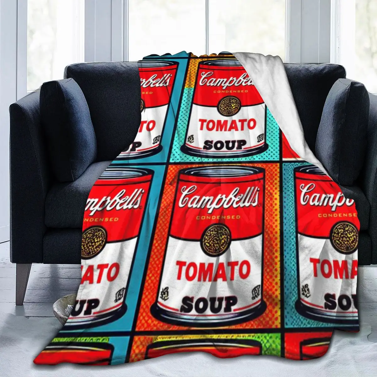 Campbell S Томатный суп Поп-арт ультрамягкое одеяло из микрофлиса