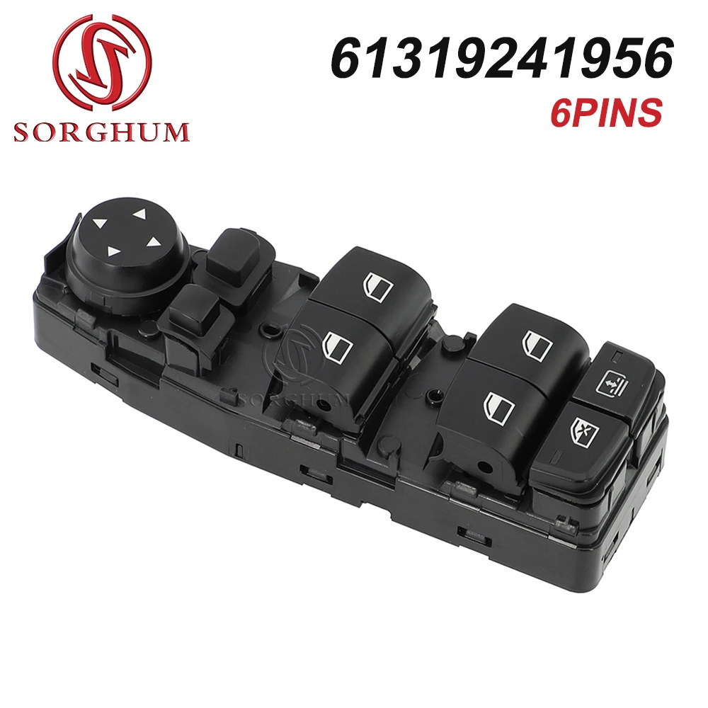 

SORGHUM Car Auto Power Window Glass Lifter Control Switch Regulator For BMW 5 Series F10 F18 F07 F25 F02 61319241956 6Pins