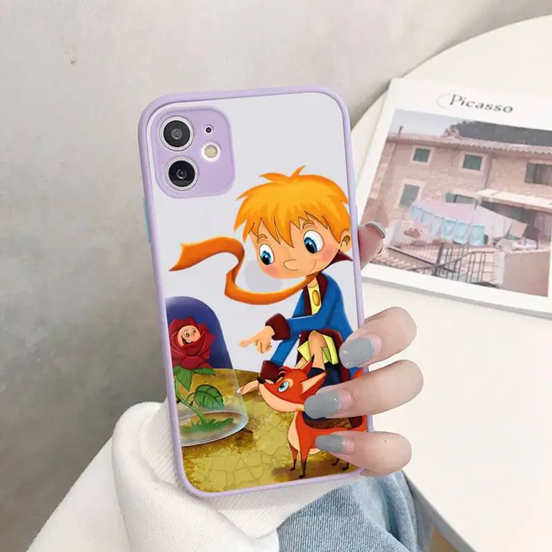 Little Prince Starry Sky Phone Case for iPhone 14 11 12 13 Mini Pro Max 8 7 Plus X XR XS MAX Translucent Matte Cover