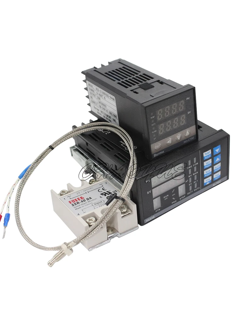 

PC410 Интеллектуальный контроллер температуры Панель термостата REX-C100 Термопара 40DA Твердотельная паяльная станция BGA