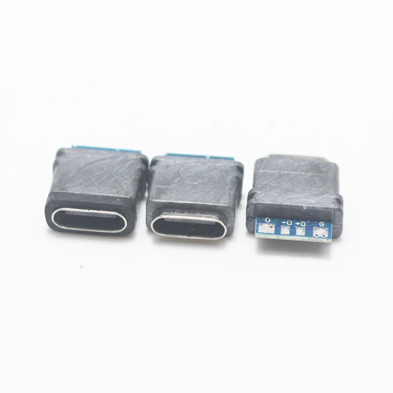 2-10 шт. водонепроницаемый USB-разъем типа C 4 контакта |