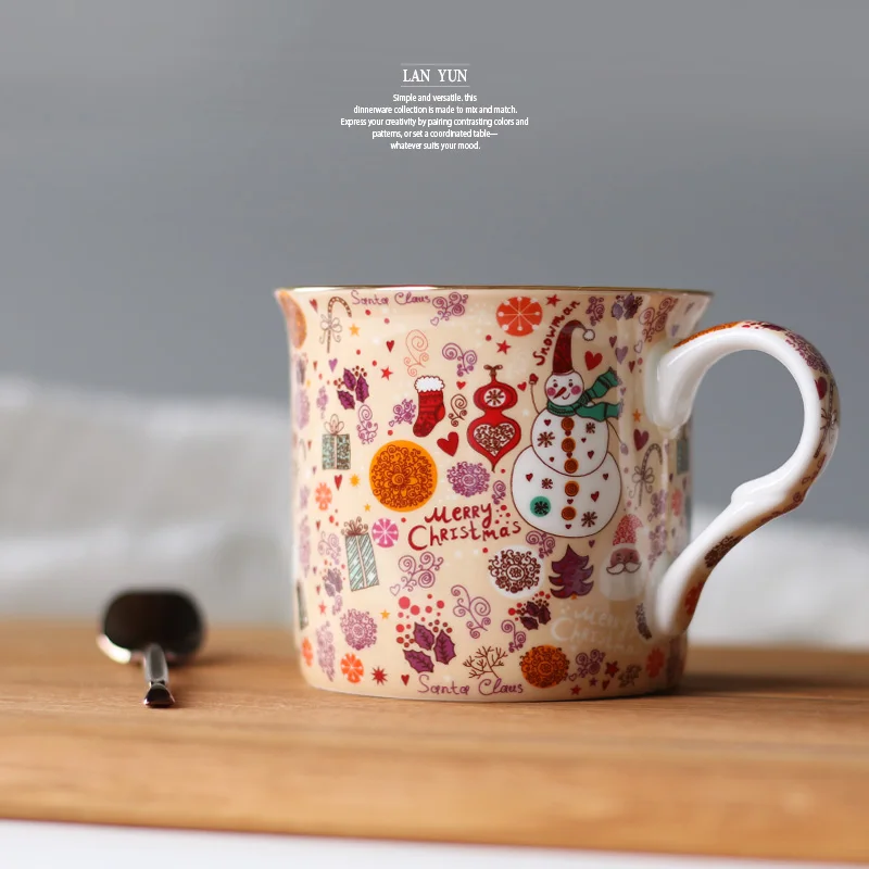 

Nordic Christmas Illustration Christmas Merry Christmas Gift Happy Snowman Coffee Cup Milk Tea Fairy Tale Christmas