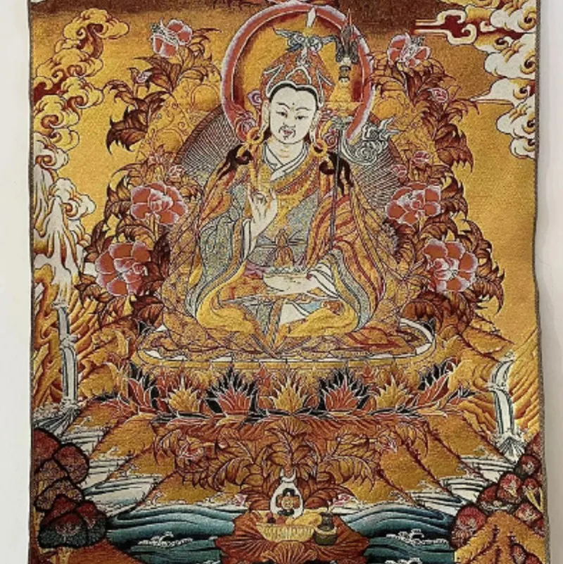 

Tibetan handmade brocade Buddha paintings Thangka cloth paintings, hanging paintings collection