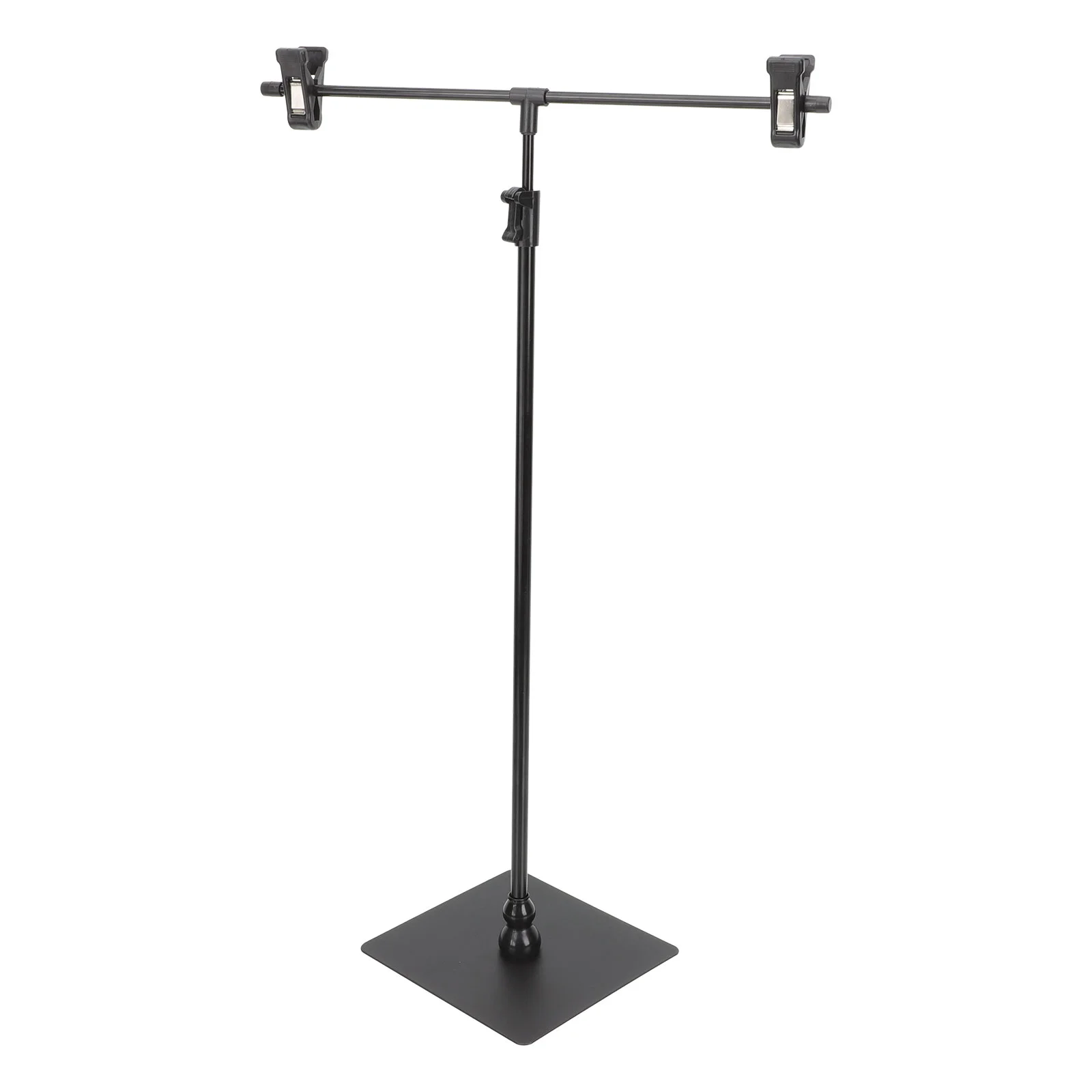 Advertising Display Stand Multipurpose Poster T-shaped Holders Tabletop Tripod Clip Stainless Steel Showing Desktop