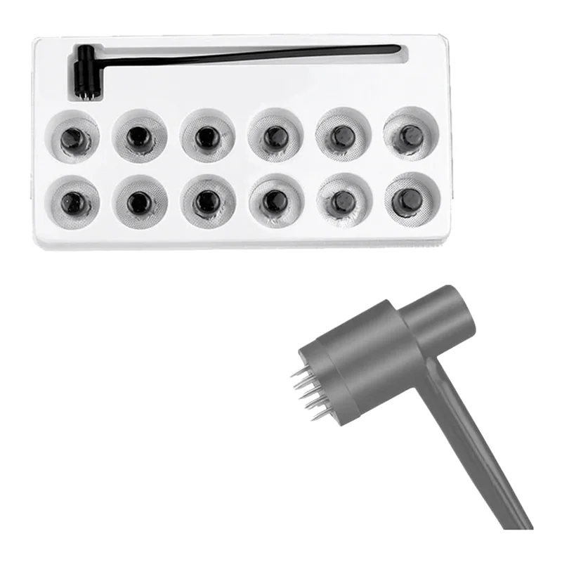 1 коробка (12 шт.) 7 звезд игла и цветок сливы дермальный молоток набор игл семь