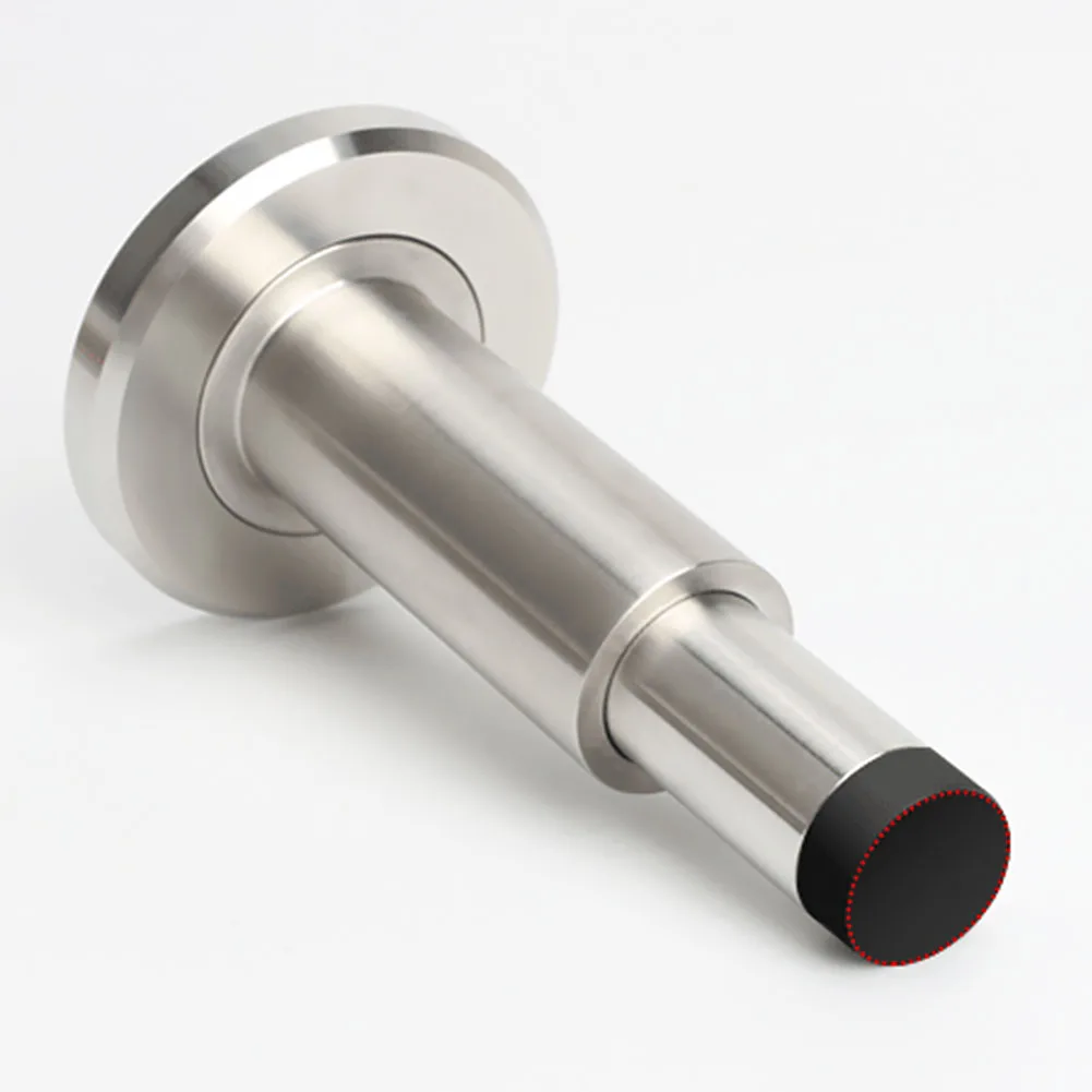 

Anti Collision Door Stopper Rubber Home Use Adjustable Easy Install Retractable Wall Mount Stainless Steel Mute