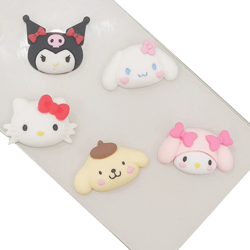 

Anime Cartoon Cinnamoroll Mymelody Kuromi Resin Accessories Cute Epoxy Diy Phone Case Accessories Headgear Hairpin Patches