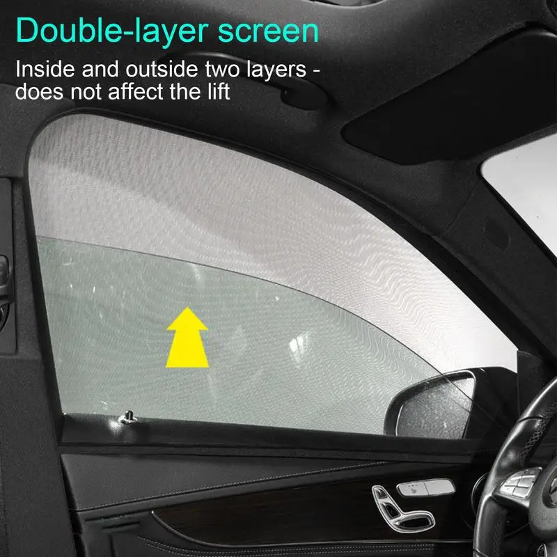 

Car Window Sunshade Mesh High Density Breathable Styling Sun Shade Curtain Auto Interior Windshield Protection Accessories