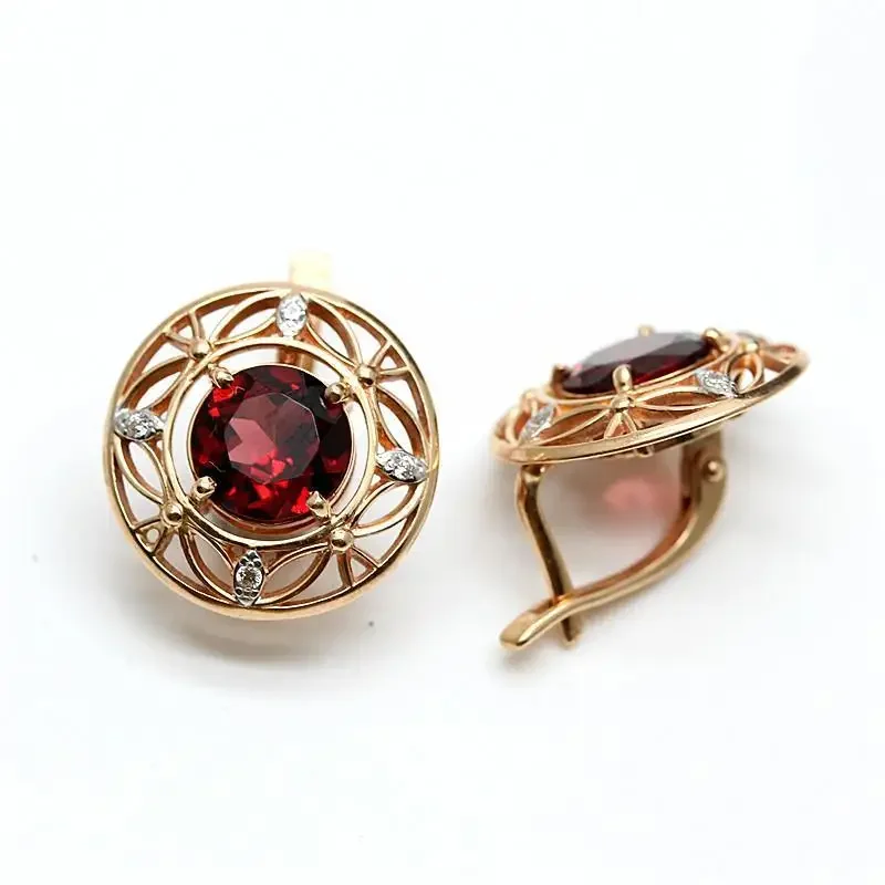 Элегантные винтажные серьги в арабском стиле с эффектной вининей