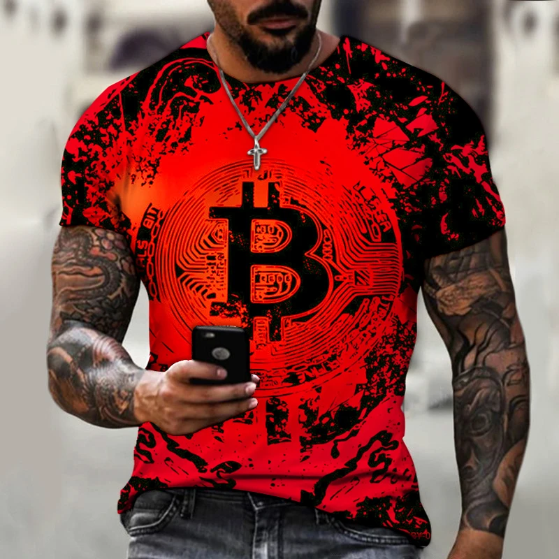 

Fashion simple B-print men's top T-shirt European and American style new clothes summer thin round neck suit T-shirt