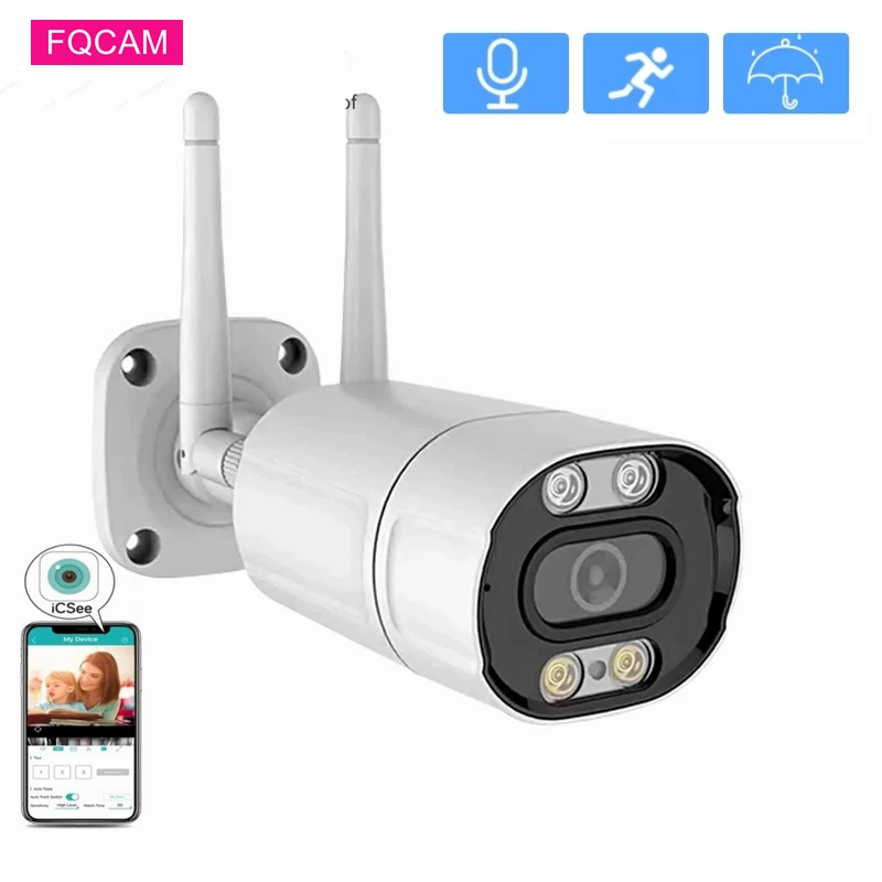 

Full HD 1080P Bullet Wireless Security WIFI Camera Outdoor Montion Detection Two Way Audio ICSEE Waterproof Infrared Camera