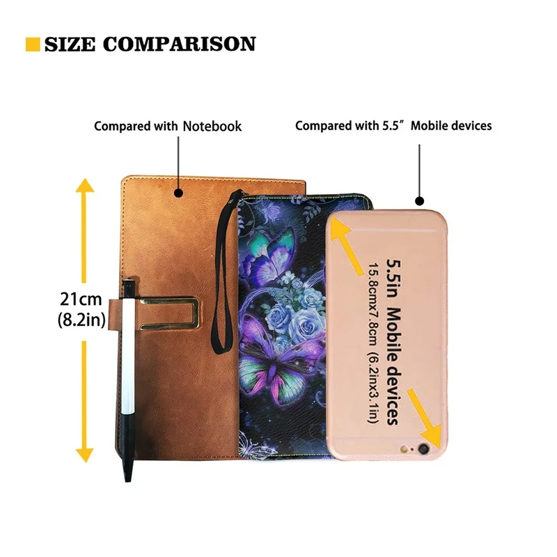 Belidome Butterfly Floral Wristlet Clutch Cell Phone Wallet for Womens PU Leather Card Holder Multi Card Organizer Wallets Purse