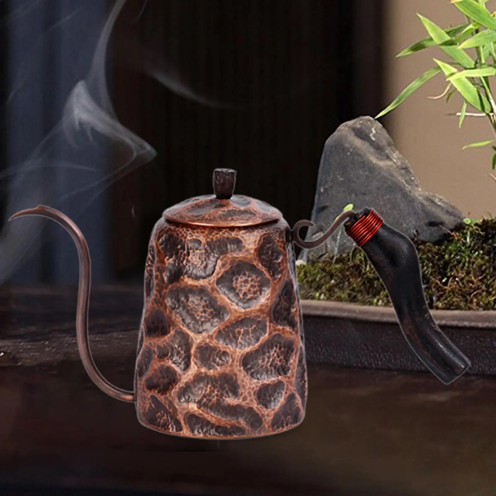 Медный чайник для кофе портативный носик узкий капель дома кемпинга кухни кафе