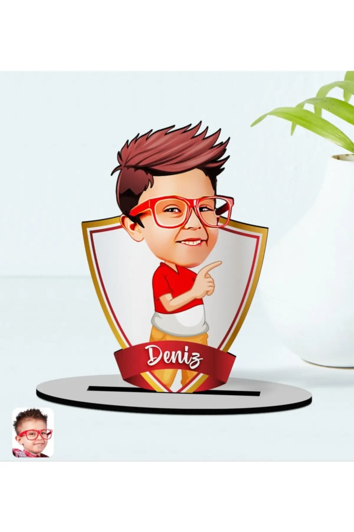 

Personalized Valentines Cartoon Wooden trinkets Model-105