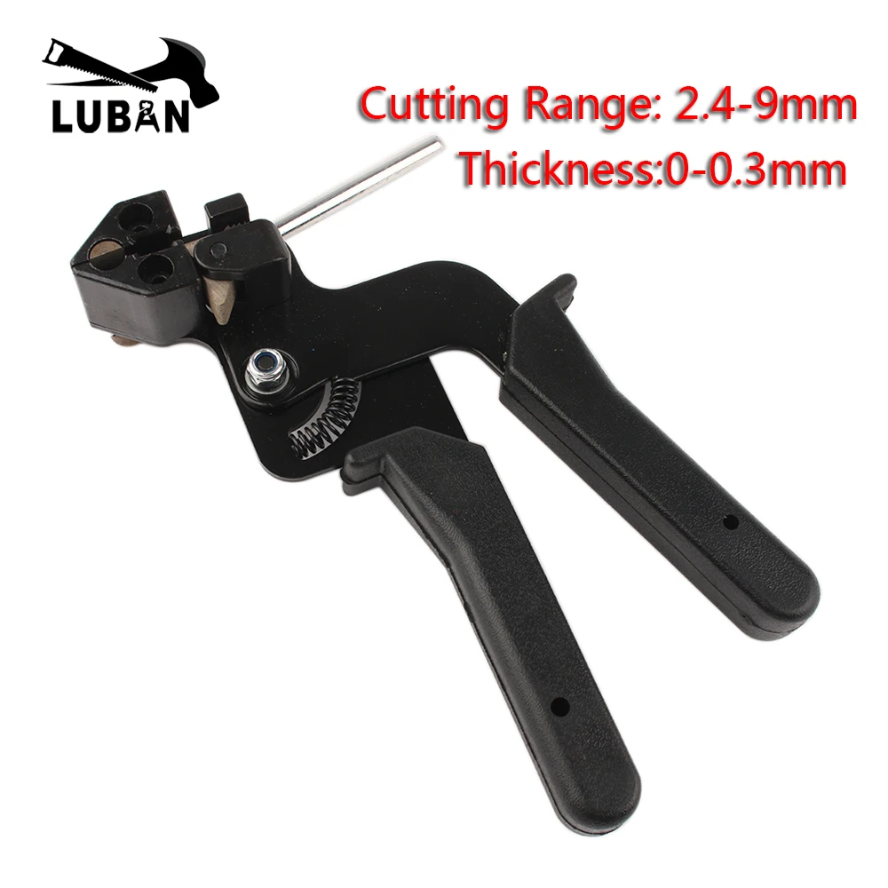

Cable tie gun for 2.4-9mm stainless steel cable tie LS-600R hand cable tie fastening tool high quality cable tie AD-G600 black