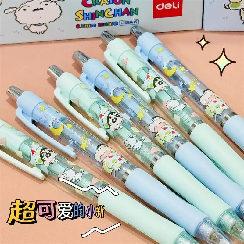 Miniso Anime Crayon Shin chan Press Pencil with Rubber Cartoon Japanese 0.5/0.7 Constant Core