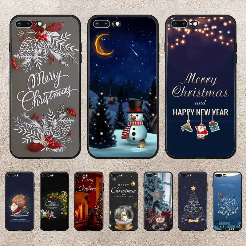 

New Year Merry Christmas Phone Case For Huawei Y5 Y62019 Y52018 Y92019 Luxury Funda Case For 9prime2019