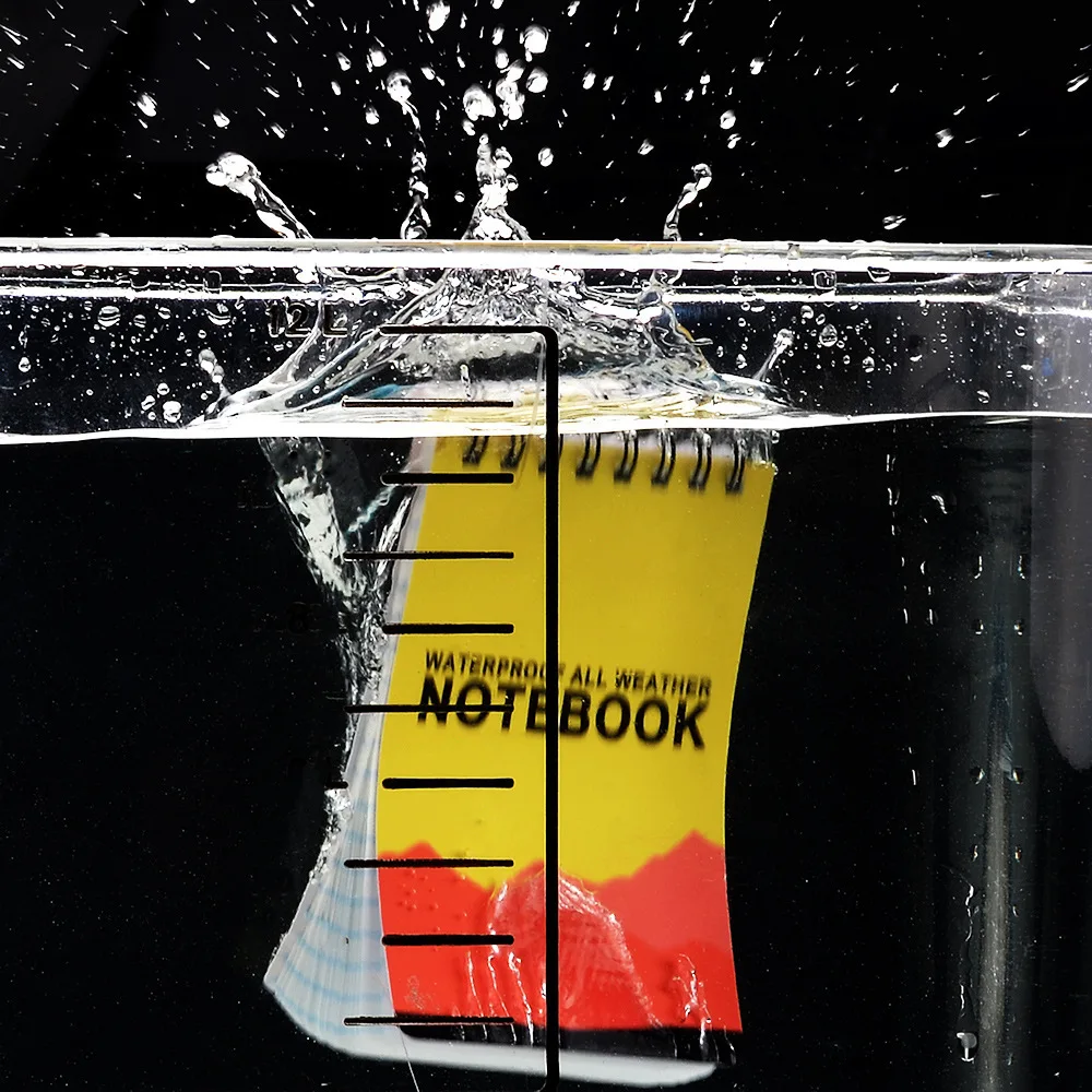 

1pc Waterdichte Notepad Taal Leren Coil Boek Woordenschat Dagboek Notebook Weerbestendige Outdoors Camping Memo Note Book