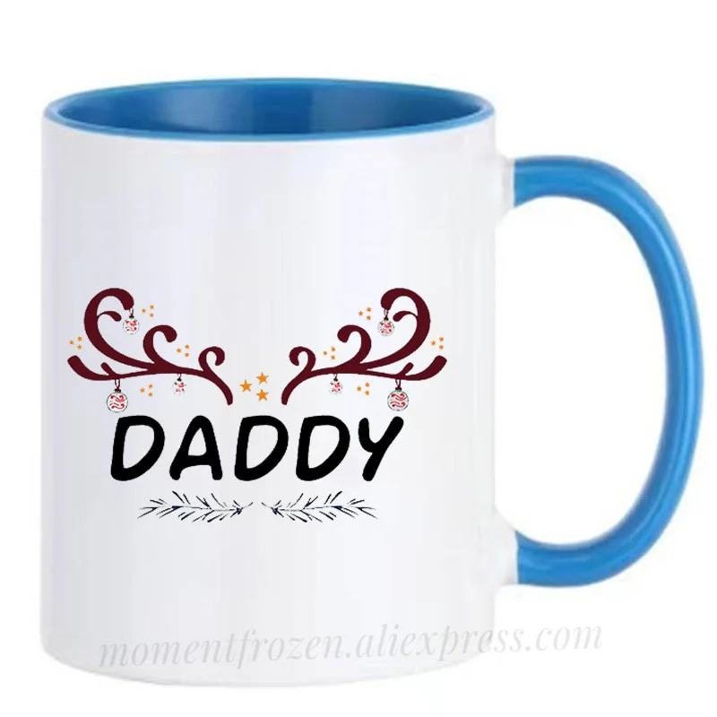 

Father's Day Deer Dad Christmas Gifts Daddy Cups Coffee Mugs Party Papa Grandpa Camping Drink Water Juice Coffeeware Home Decal