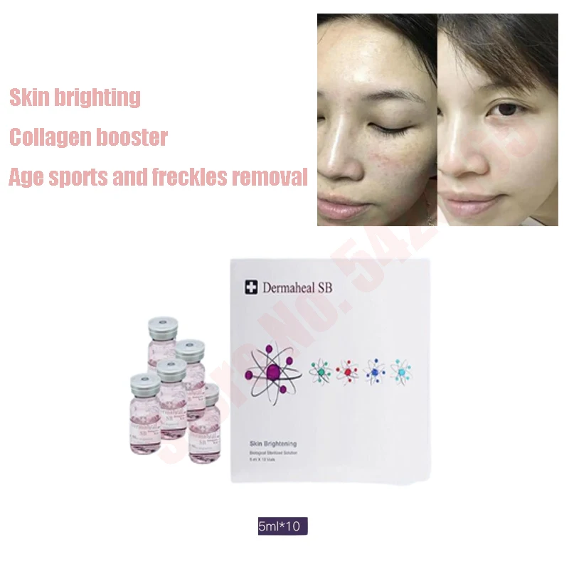 10 vials Dermaheal Hyaluronic Acid Ampoule Serum Anti-aging Freckle Skin Repair Bright For Dr Pen Microneedles Mesotherapy |