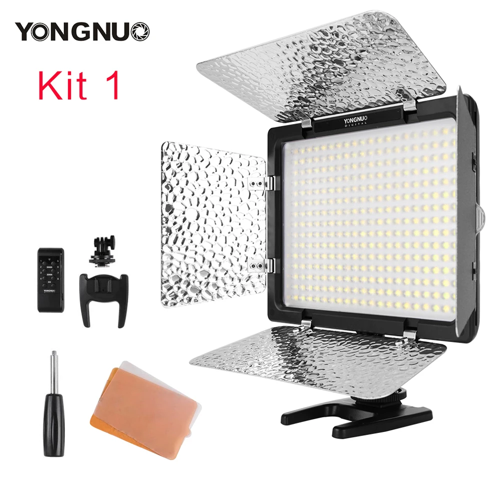 

Yongnuo YN300 III YN300III 3200k-5500K CRI95 Camera Photo LED Video Light Optional with AC Power Adapter + NP770 Battery KIT