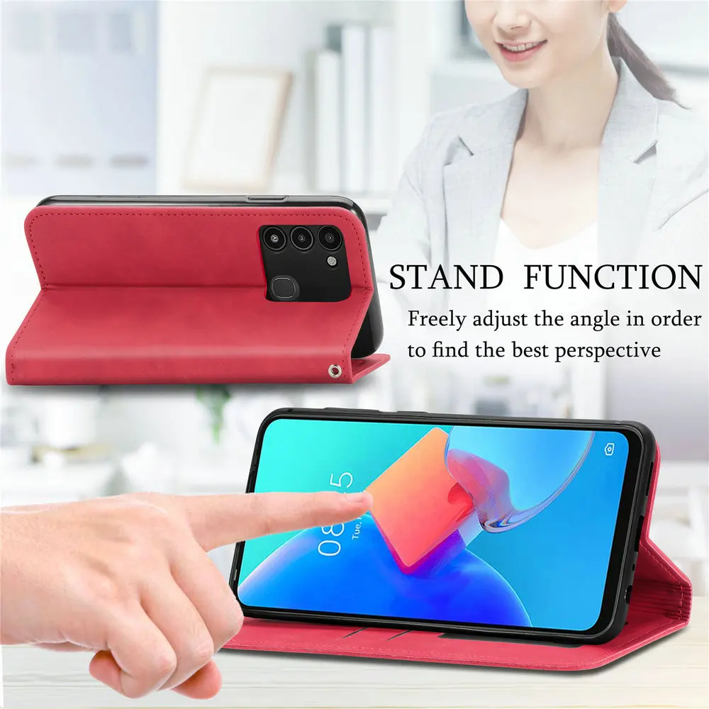 Флип-чехол Spark 10 Pro 10C 2023 Кожаный гладкий Чехол-книжка для Tecno 9 защитный