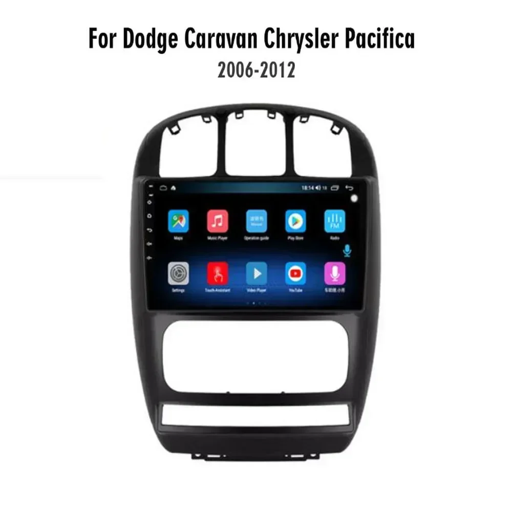 8G+128 For Dodge Caravan 4 Chrysler Voyager RG RS Town&ampCountry 2000-2007 Android 13 System Car Radio Mutimedia Player GPS