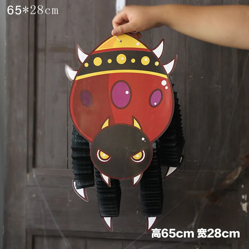

Halloween Zombie Vampire Paper Pendants Stage Background Cartoon Zombie Wall Hanging Decor Kids Happy Halloween Party Supplies