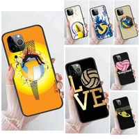 love volleyball world for galaxy a50s a51 a52s a53 a60 a6s a70 a70s a71 a72 a80 a81 a8s a9 a90 a91 5g black cover painting