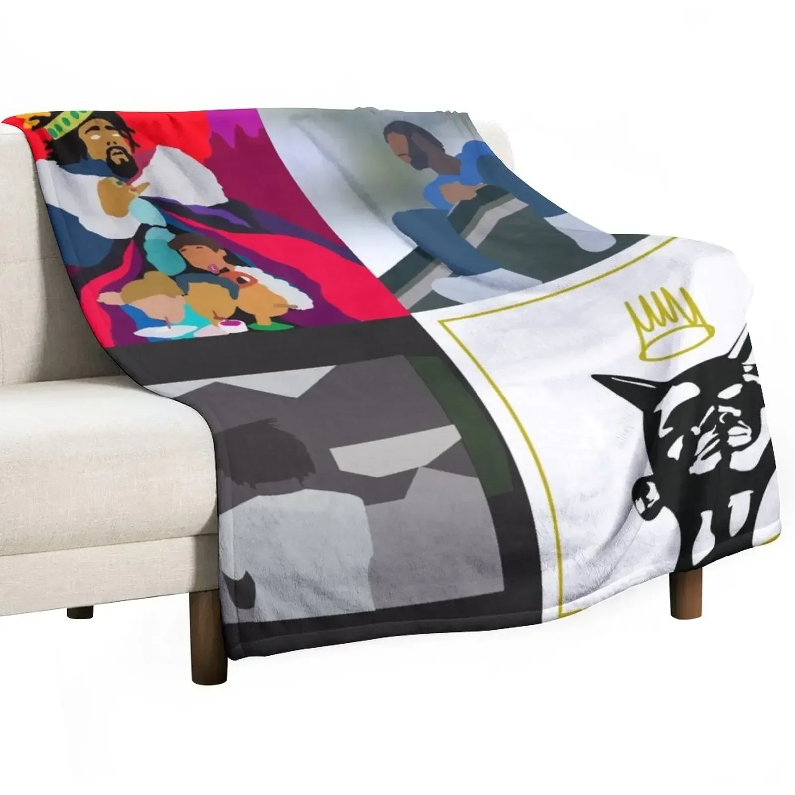 j Cole минимальные альбомы пледы мягкие плюшевые клетчатые дорожные одеяла