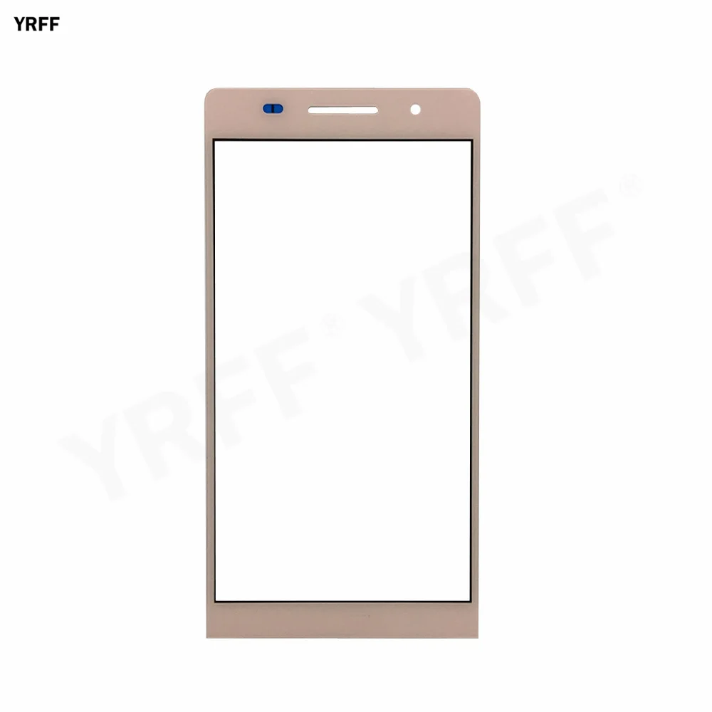 mobile touch screen panel for huawei honor p6 p8 p7 front glass panel no touch screen phone repair parts 3m glue free global shipping