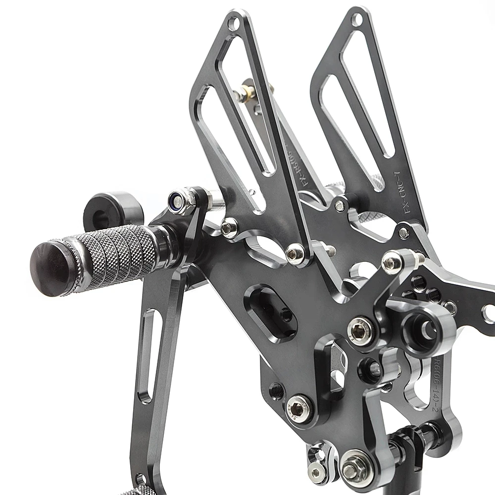 Для YAMAHA R6 R6S 2006-2020 ЧПУ регулируемый задний комплект подножки для ног 2006 2007 2008 2009 2010