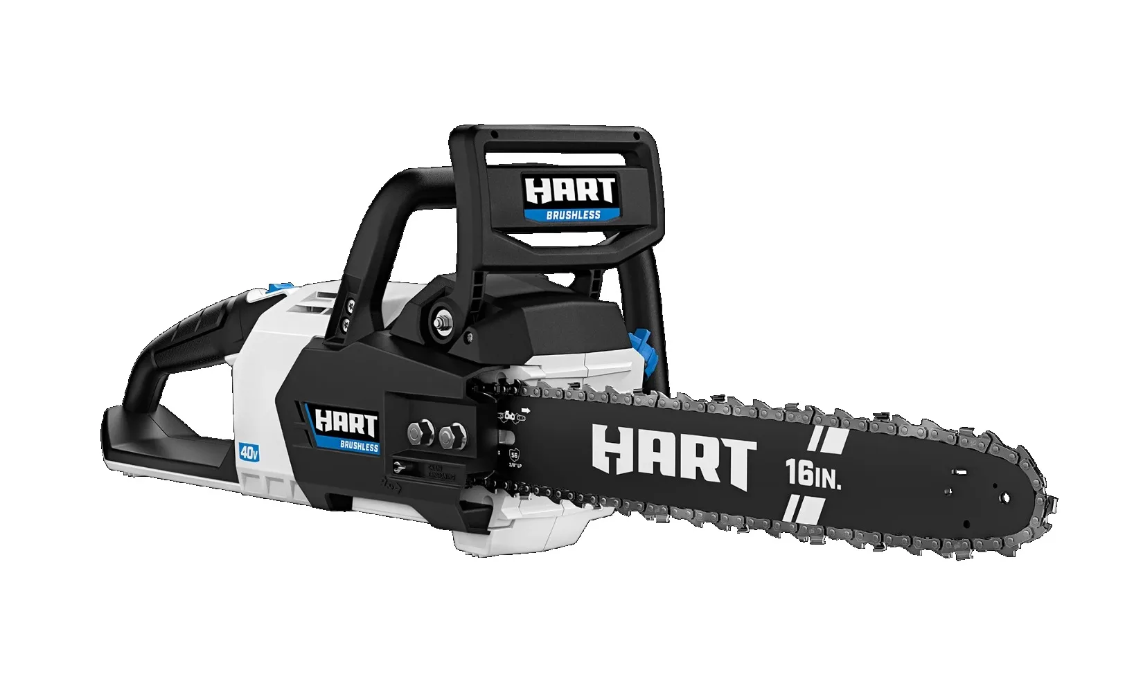 

HART 40-Volt Cordless SUPERCHARGE Brushless 16-inch Chainsaw Kit, (1) 4.0 Ah Lithium-Ion Battery