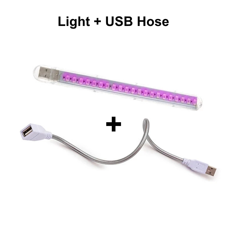 

Гибкая USB-лампа AITHEA для теплиц, 5В LED, полный спектр, для выращивания суккулентов, рассады, гидропоники
